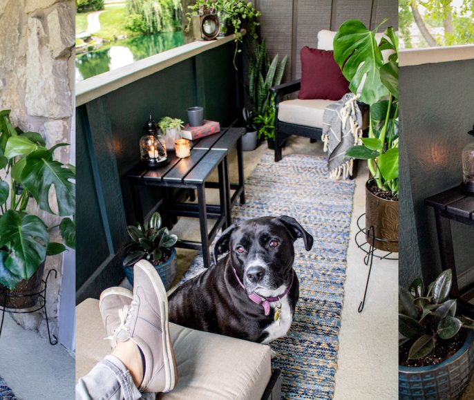 Small Space Apartment Balcony Makeover for Under $2,200