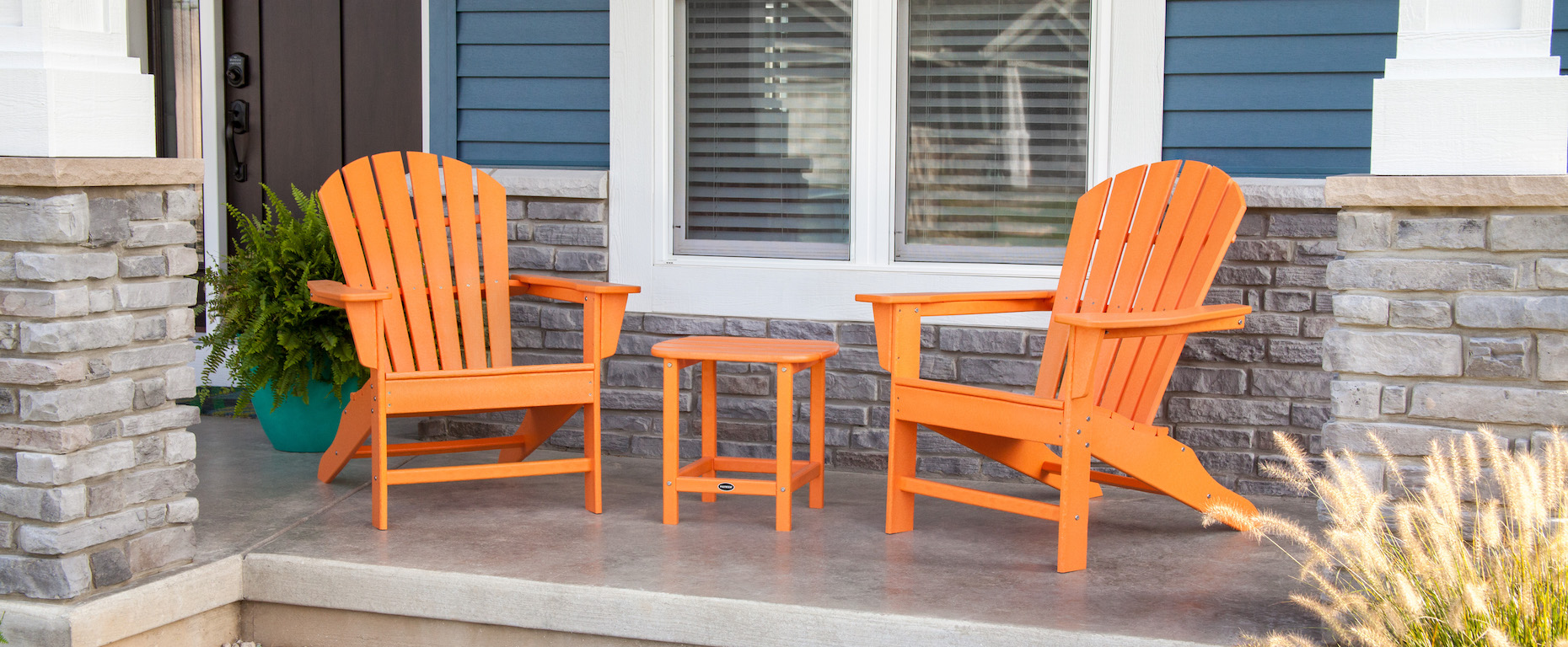 A Colorful Adirondack Porch Makeover